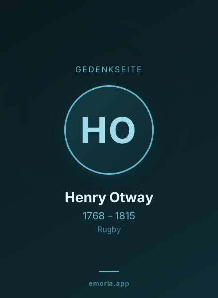 Gedenkportrait von Henry Otway