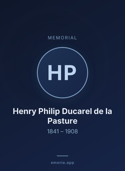Memorial portrait of Henry Philip Ducarel de la Pasture