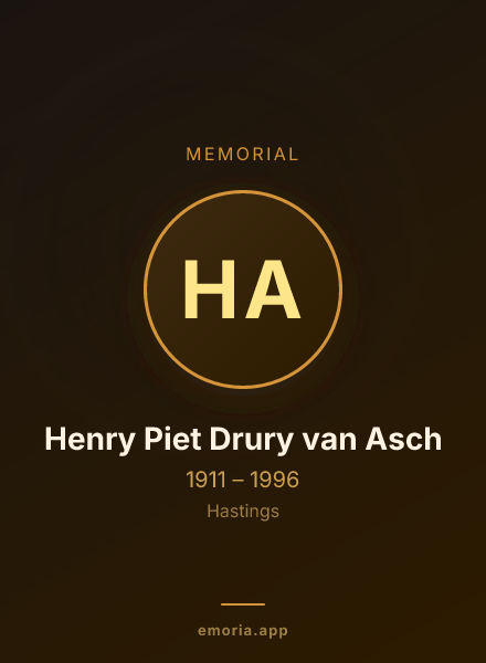 Memorial portrait of Henry Piet Drury van Asch