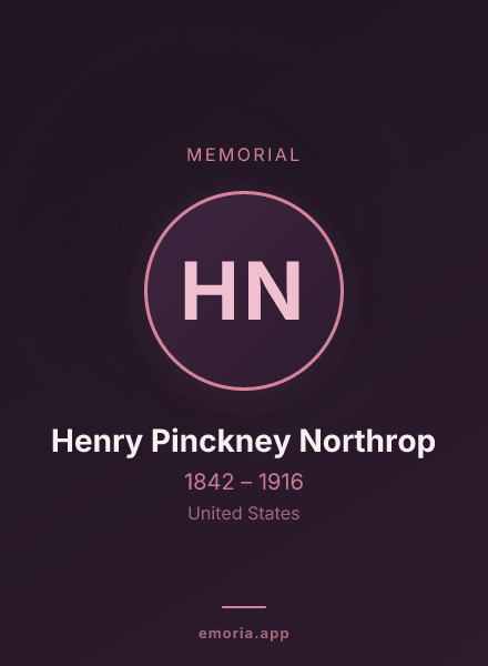 Memorial portrait of Henry Pinckney Northrop