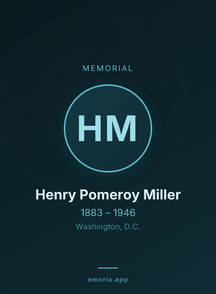 Memorial portrait of Henry Pomeroy Miller