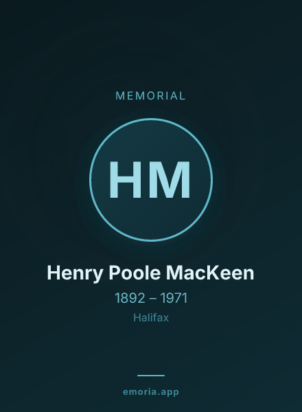 Memorial portrait of Henry Poole MacKeen