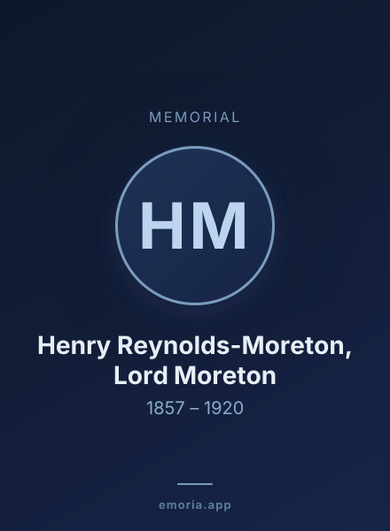 Memorial portrait of Henry Reynolds-Moreton, Lord Moreton