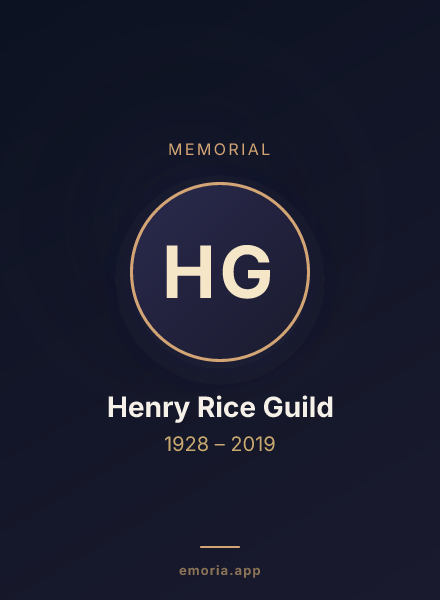 Memorial portrait of Henry Rice Guild
