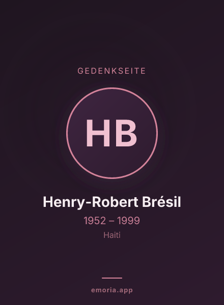 Gedenkportrait von Henry-Robert Brésil