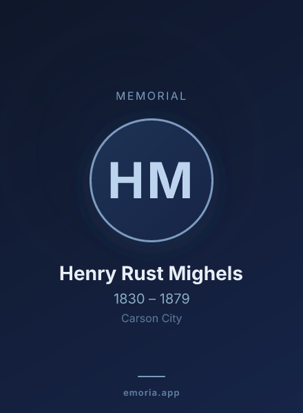 Memorial portrait of Henry Rust Mighels