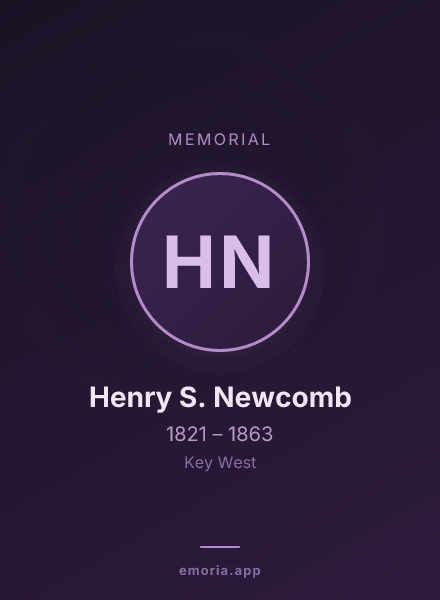 Memorial portrait of Henry S. Newcomb