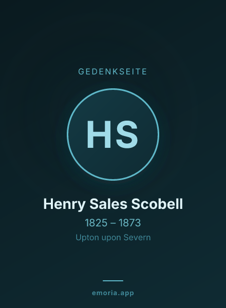 Gedenkportrait von Henry Sales Scobell