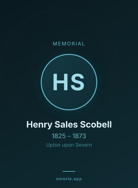 Memorial portrait of Henry Sales Scobell