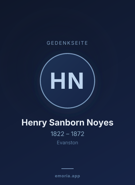 Gedenkportrait von Henry Sanborn Noyes