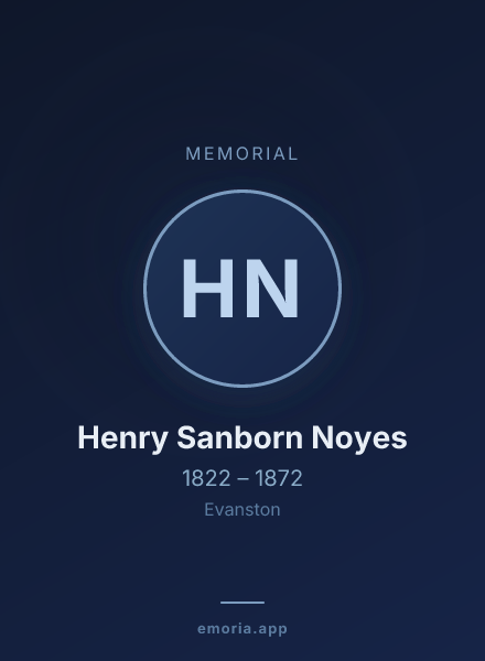 Memorial portrait of Henry Sanborn Noyes