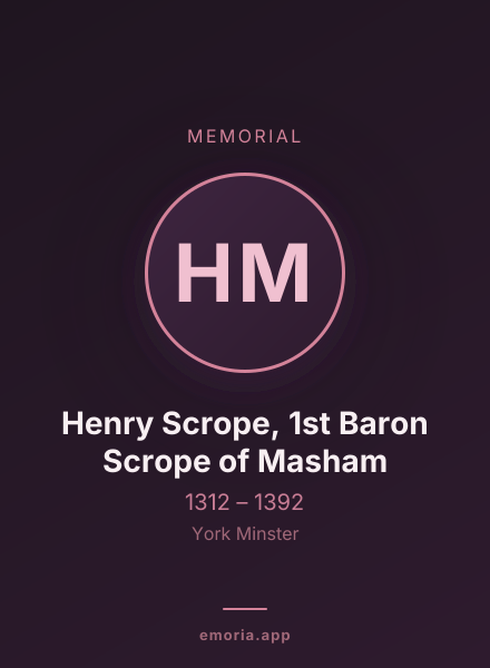 Memorial portrait of Henry Scrope, 1st Baron Scrope of Masham