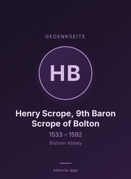Gedenkportrait von Henry Scrope, 9th Baron Scrope of Bolton