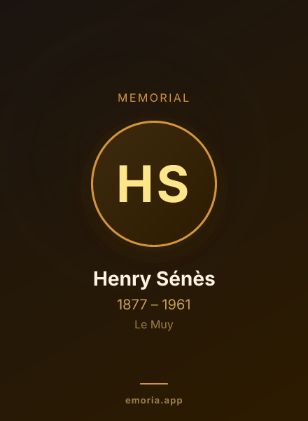 Memorial portrait of Henry Sénès