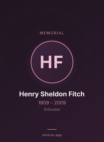 Memorial portrait of Henry Sheldon Fitch