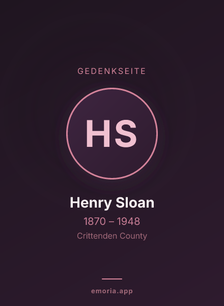 Gedenkportrait von Henry Sloan