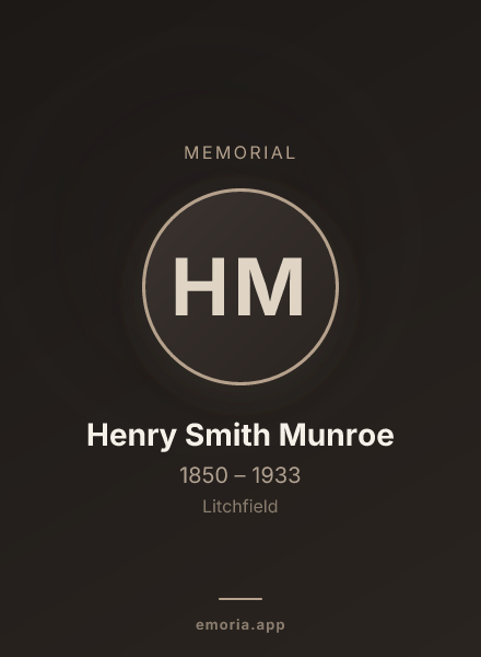 Memorial portrait of Henry Smith Munroe