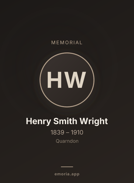 Memorial portrait of Henry Smith Wright
