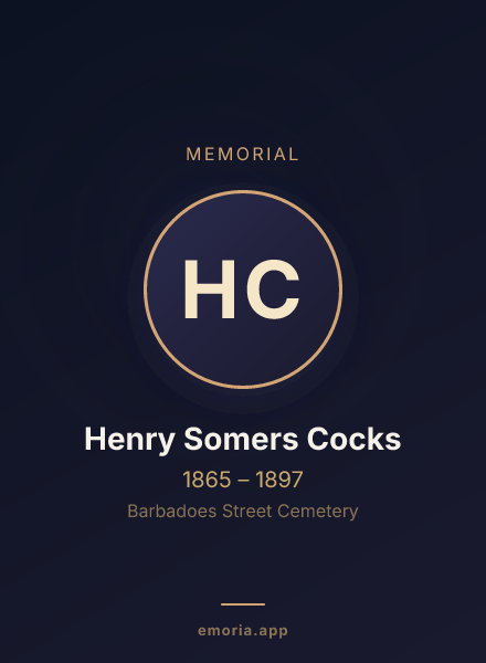 Memorial portrait of Henry Somers Cocks