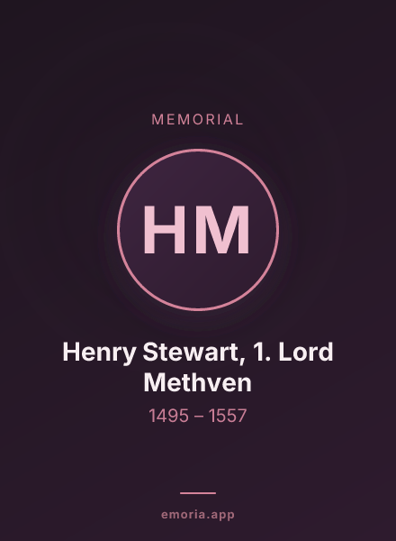 Memorial portrait of Henry Stewart, 1. Lord Methven