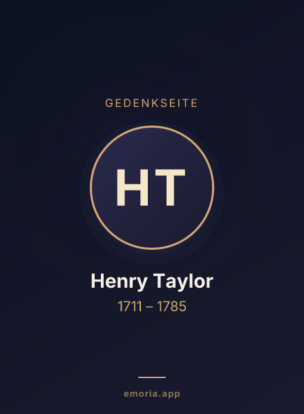 Gedenkportrait von Henry Taylor