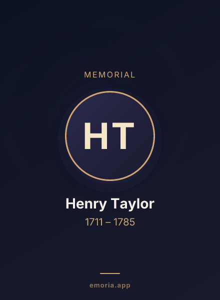 Memorial portrait of Henry Taylor