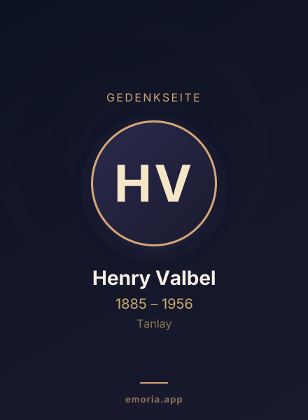 Gedenkportrait von Henry Valbel