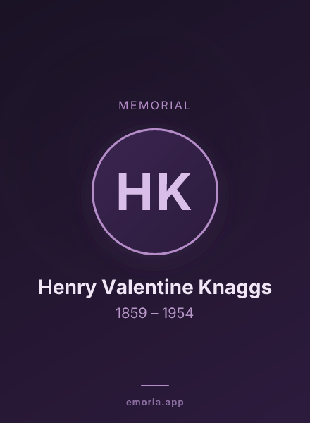 Memorial portrait of Henry Valentine Knaggs