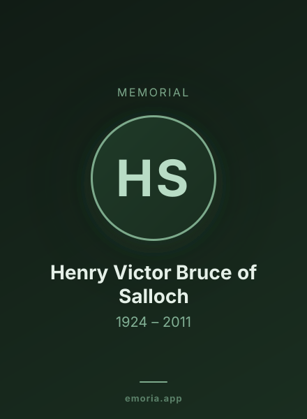 Memorial portrait of Henry Victor Bruce of Salloch