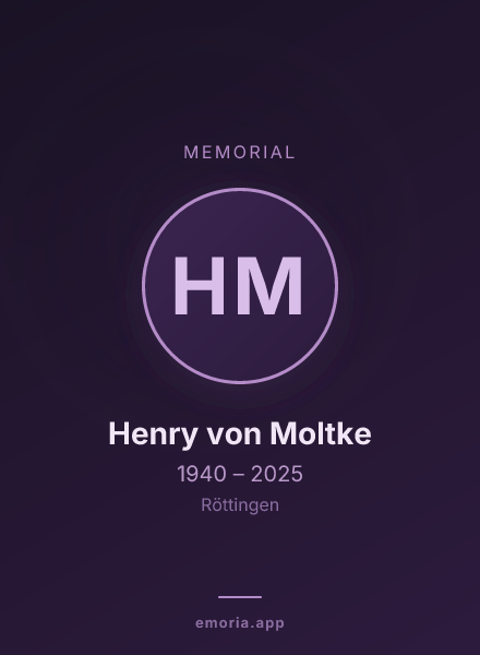 Memorial portrait of Henry von Moltke