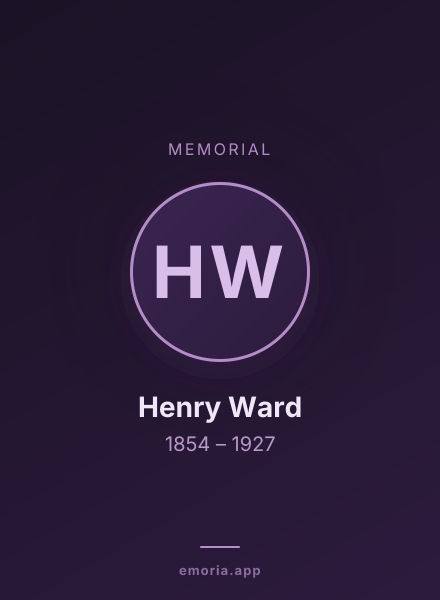 Memorial portrait of Henry Ward