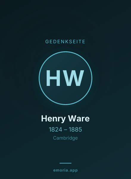 Gedenkportrait von Henry Ware