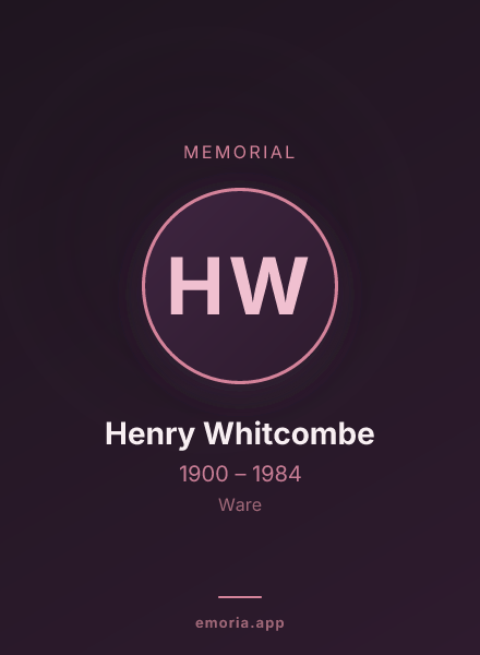 Memorial portrait of Henry Whitcombe