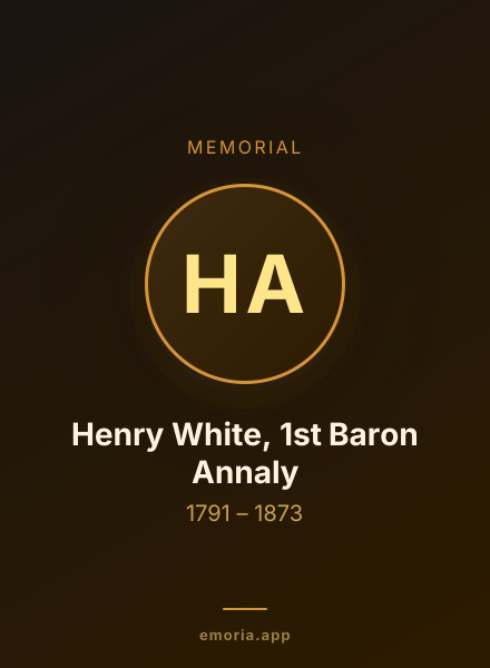 Memorial portrait of Henry White, 1st Baron Annaly