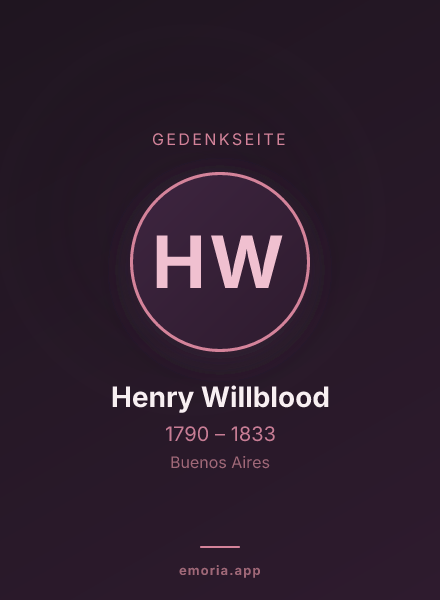 Gedenkportrait von Henry Willblood