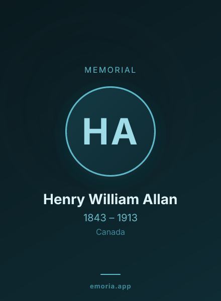Memorial portrait of Henry William Allan