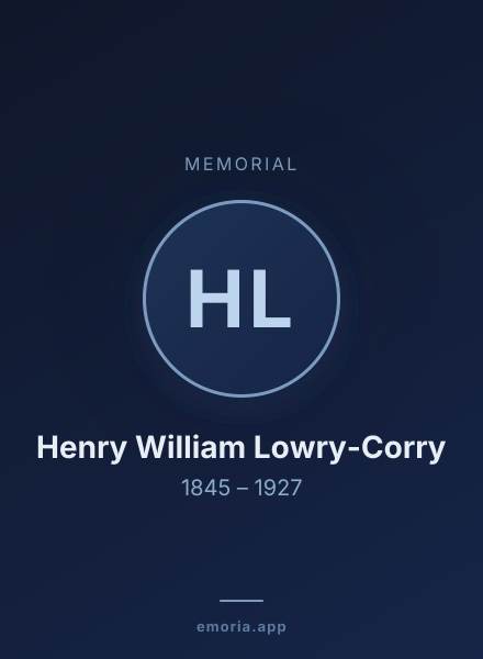 Memorial portrait of Henry William Lowry-Corry