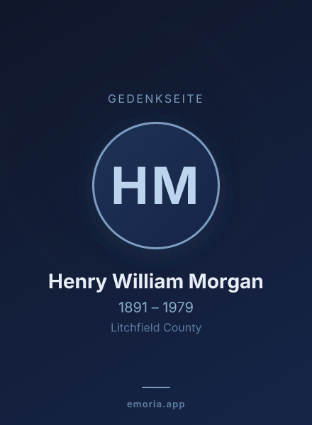 Gedenkportrait von Henry William Morgan