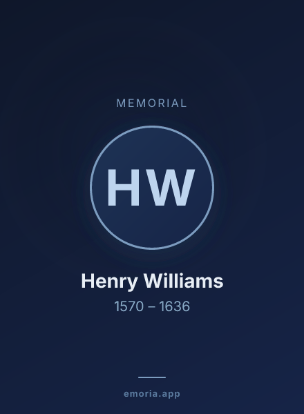 Memorial portrait of Henry Williams