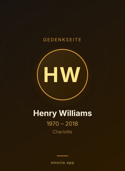 Gedenkportrait von Henry Williams