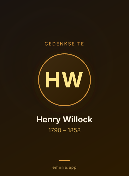 Gedenkportrait von Henry Willock