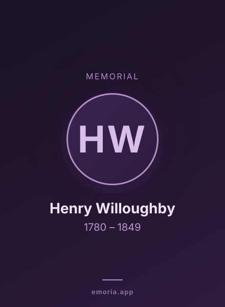 Memorial portrait of Henry Willoughby