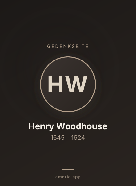 Gedenkportrait von Henry Woodhouse