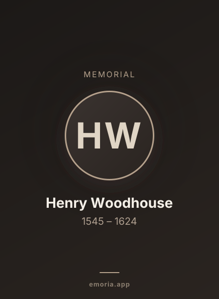 Memorial portrait of Henry Woodhouse