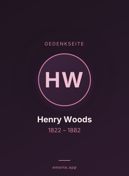 Gedenkportrait von Henry Woods