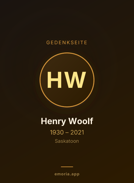 Gedenkportrait von Henry Woolf