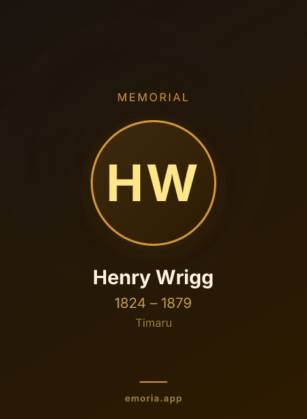 Memorial portrait of Henry Wrigg