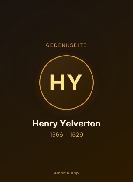 Gedenkportrait von Henry Yelverton
