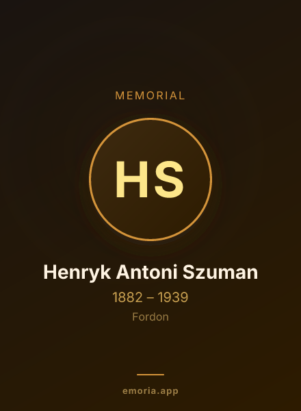 Memorial portrait of Henryk Antoni Szuman