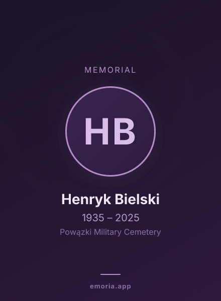 Memorial portrait of Henryk Bielski